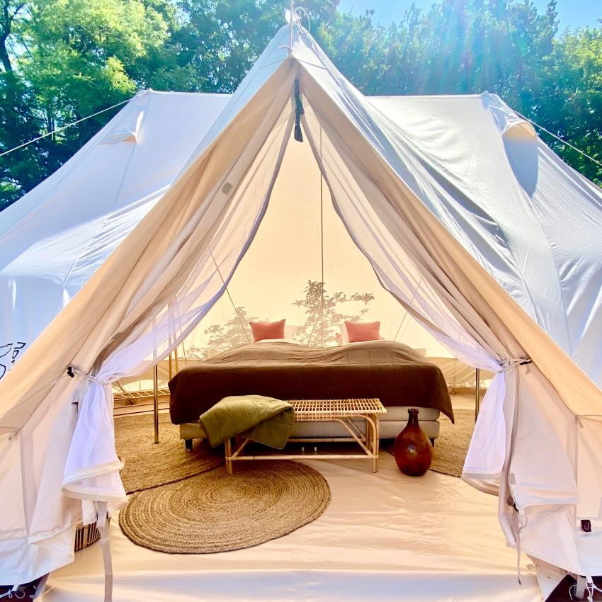 Green Glamping med morgenmad & charcuterie hos Rønhave