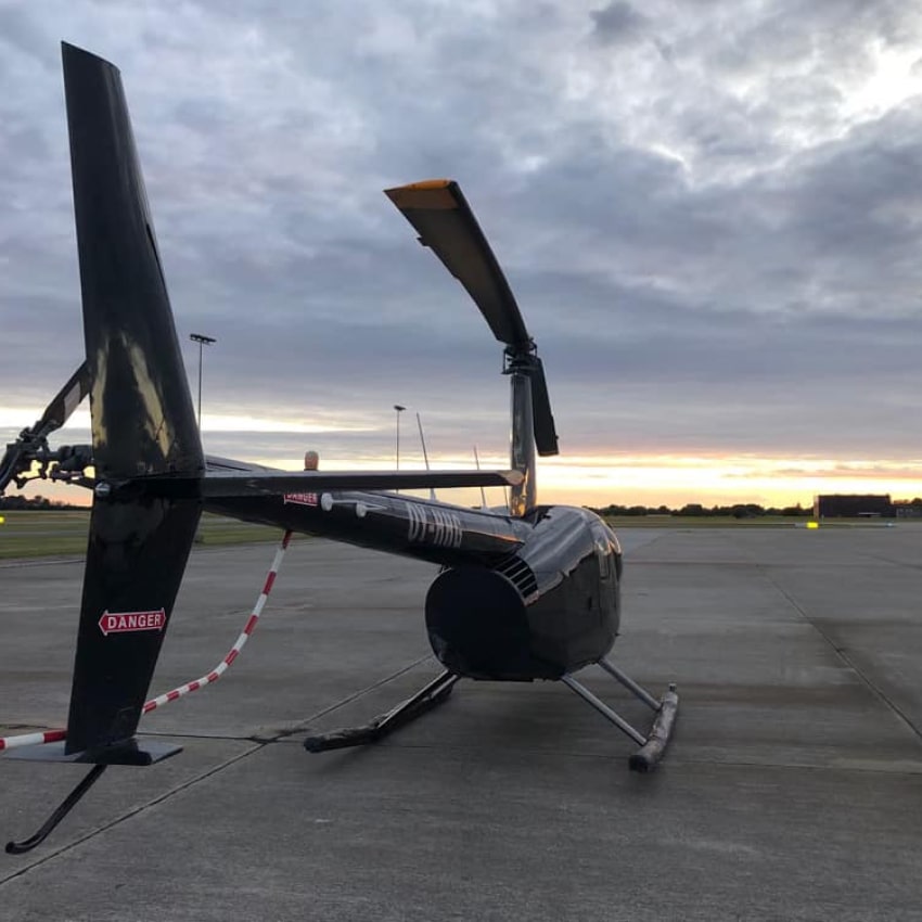 Helikoptertur over Roskilde med Copenhagen Helicopter