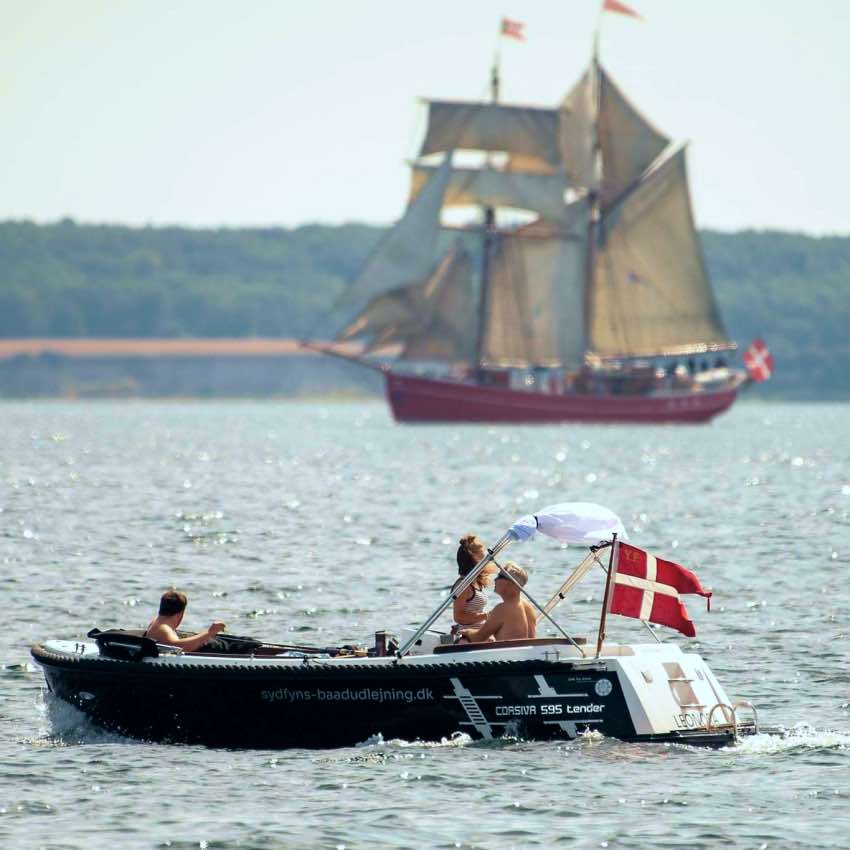 Privat sejltur i Svendborgsund med Sydfyns Bådudlejning