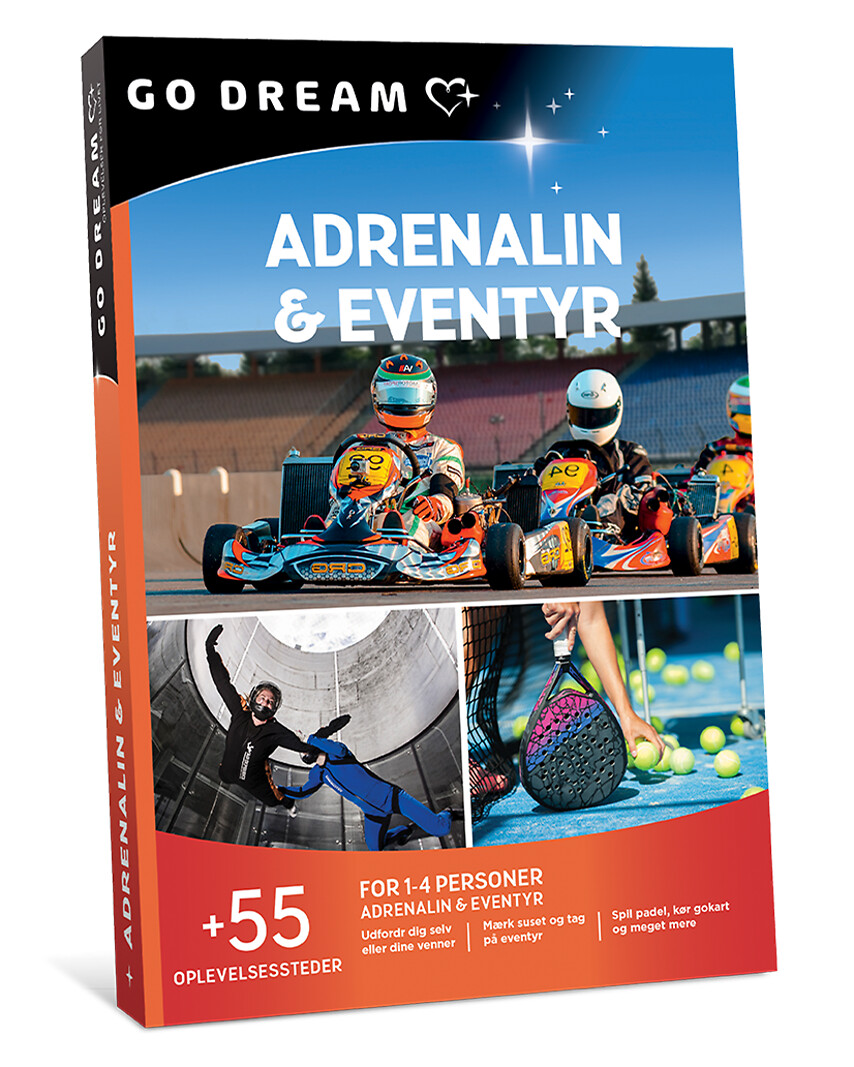 Go Dream ADRENALIN OG EVENTYR- Oplevelsesgaver ADVENTURE