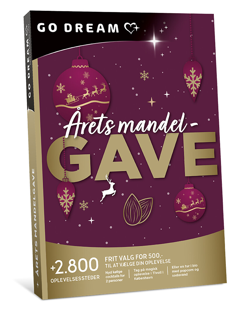 Go Dream ÅRETS MANDELGAVE- Oplevelsesgaver MULTITHEMATIC
