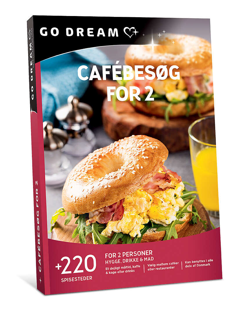Go Dream CAFÉBESØG FOR 2- Oplevelsesgaver GASTRONOMY