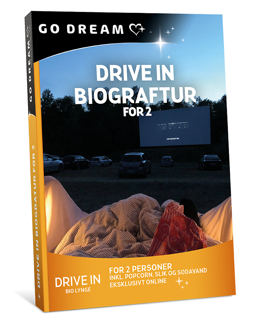 Go Dream DRIVE IN BIOGRAFTUR FOR 2- Oplevelsesgaver ENTERTAINMENT