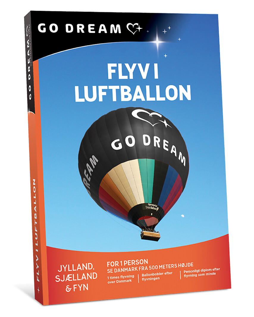 Go Dream FLYV I LUFTBALLON- Oplevelsesgaver ADVENTURE
