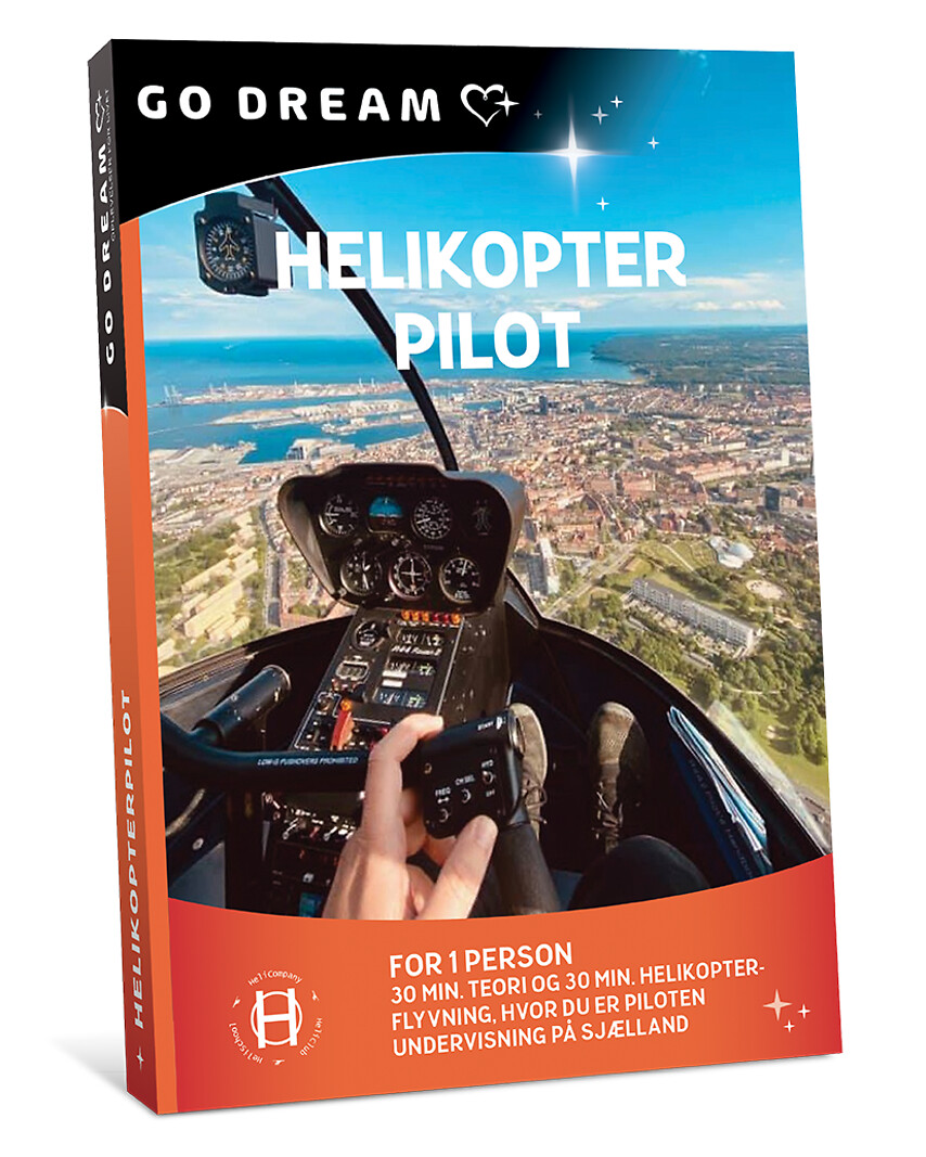 Go Dream HELIKOPTERPILOT MAX. 120 KG- Oplevelsesgaver ADVENTURE Go Dream HELIKOPTERPILOT MAX. 120 KG- Oplevelsesgaver ADVENTURE