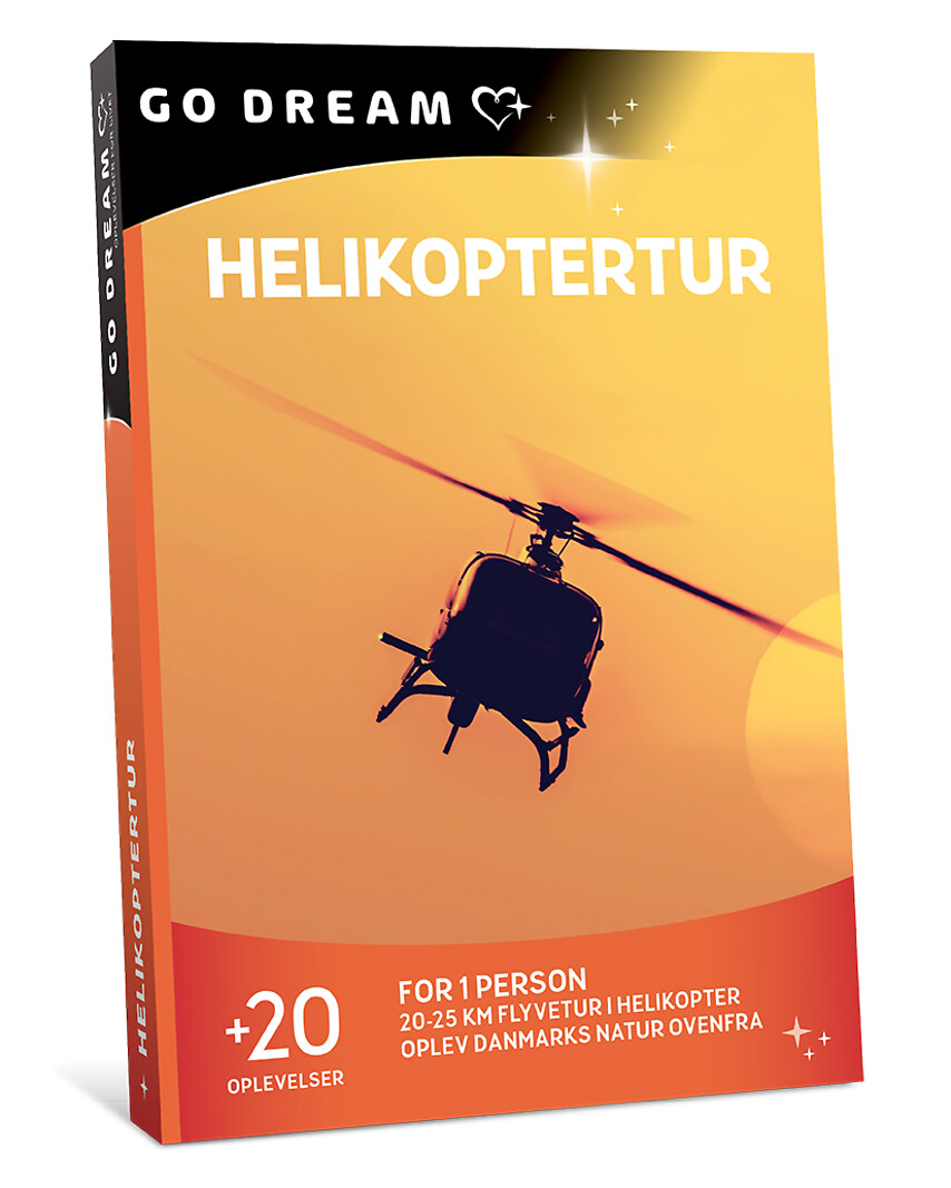 Go Dream HELIKOPTERTUR- Oplevelsesgaver ADVENTURE
