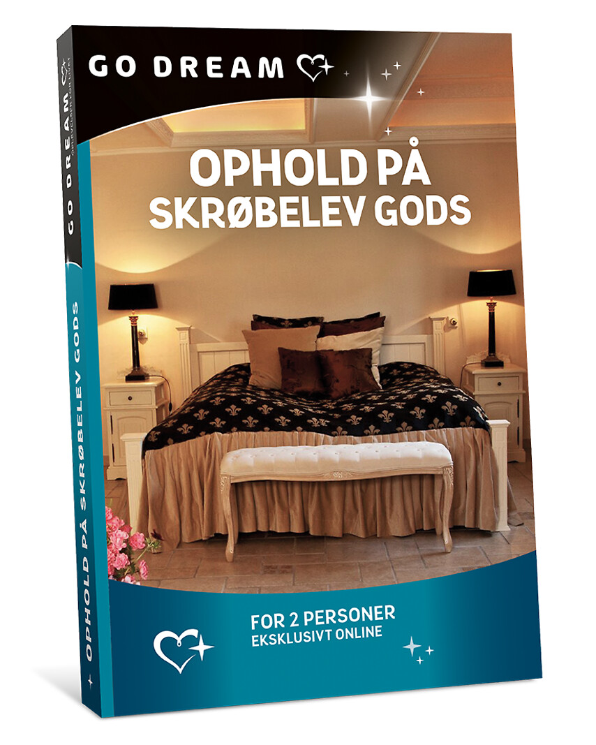Go Dream KÆRLIGHEDSOPHOLD PÅ SKRØBELEV GODS- Oplevelsesgaver STAY