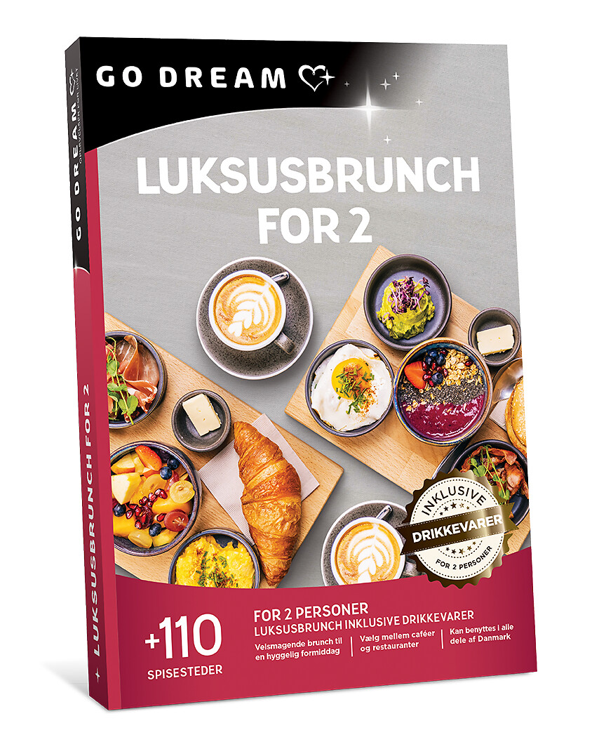 Go Dream LUKSUSBRUNCH FOR 2- Oplevelsesgaver GASTRONOMY