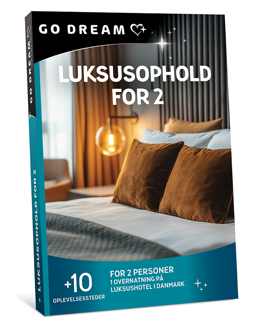 Go Dream LUKSUSOPHOLD FOR 2- Oplevelsesgaver STAY
