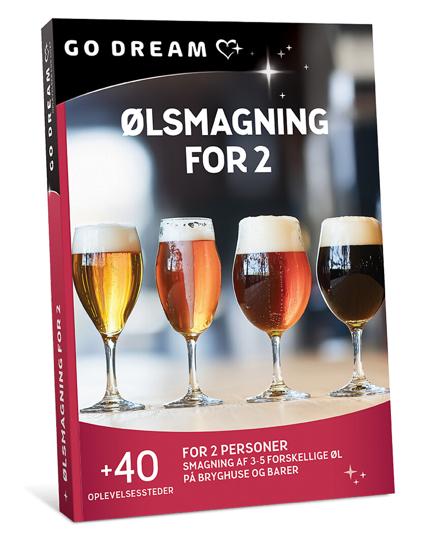 Go Dream ØLSMAGNING FOR 2- Oplevelsesgaver GASTRONOMY Go Dream ØLSMAGNING FOR 2- Oplevelsesgaver GASTRONOMY