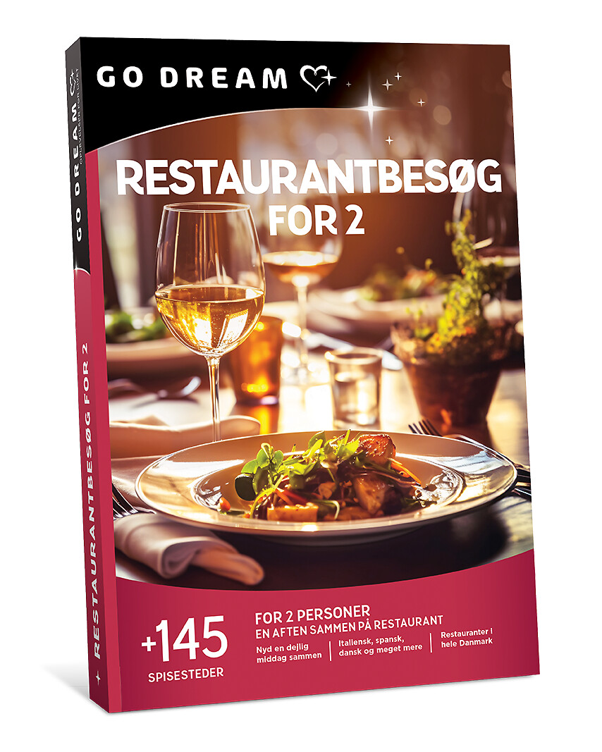 Go Dream RESTAURANTBESØG FOR 2- Oplevelsesgaver GASTRONOMY