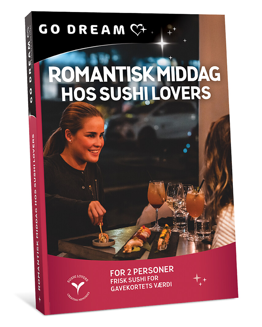 Go Dream ROMANTISK MIDDAG HOS SUSHI LOVERS- Oplevelsesgaver GASTRONOMY