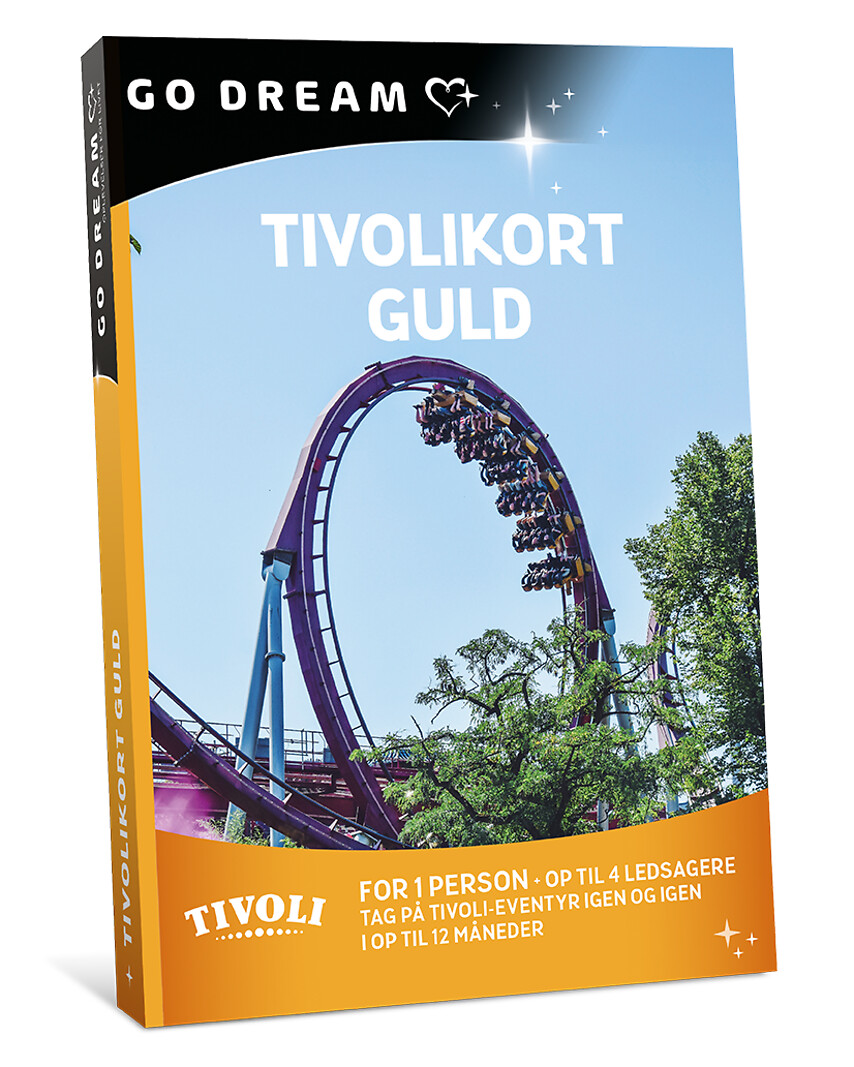 Go Dream TIVOLIKORT - GULD- Oplevelsesgaver ENTERTAINMENT